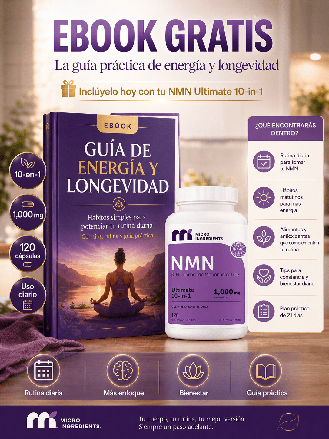 NMN Complex — El Combustible que tus Células Perdieron