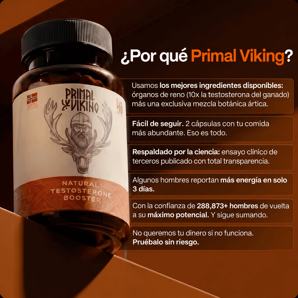Primal Viking: Potenciador de Testosterona Ancestral
