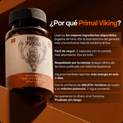 Primal Viking: Potenciador de Testosterona Ancestral