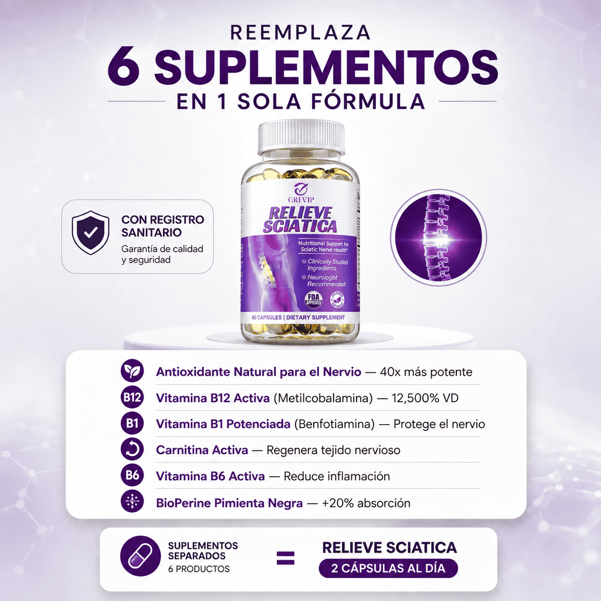 Alivio Ciático™ - Comodidad diaria para espalda baja y piernas