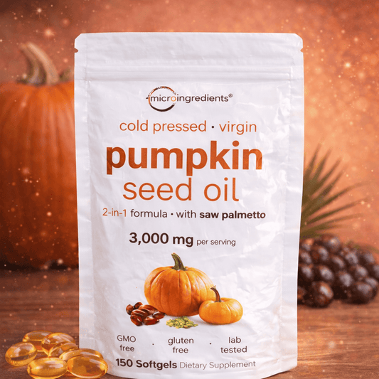 Cápsulas blandas de Aceite de Semilla de Calabaza con Saw Palmetto de Micro Ingredients