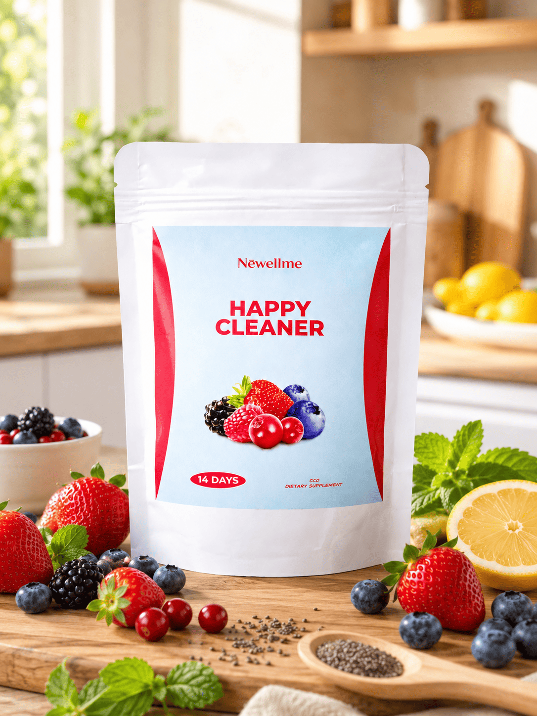 Happy Cleaner — Polvo Depurativo Natural de Frutos Rojos