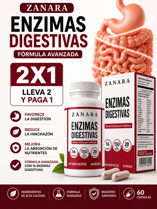 ENZIMAS DIGESTIVAS ZANARA