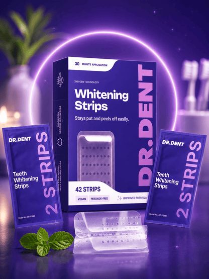 Dr. Dent™ – 42 Tiras Blanqueadoras Violetas