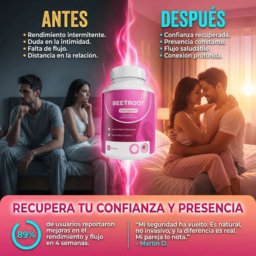 Beetroot Cápsulas (1300mg) - 60 Cápsulas