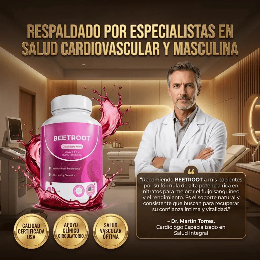 Beetroot Cápsulas (1300mg) - 60 Cápsulas