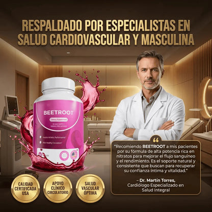 Beetroot Cápsulas (1300mg) - 60 Cápsulas
