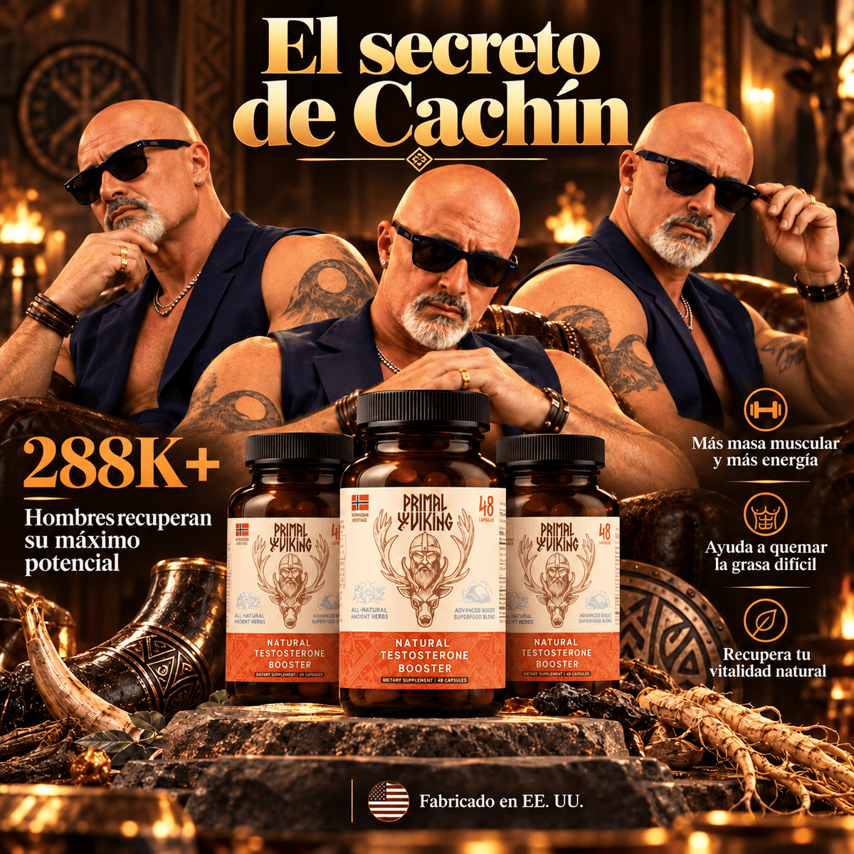 Primal Viking: Potenciador de Testosterona Ancestral