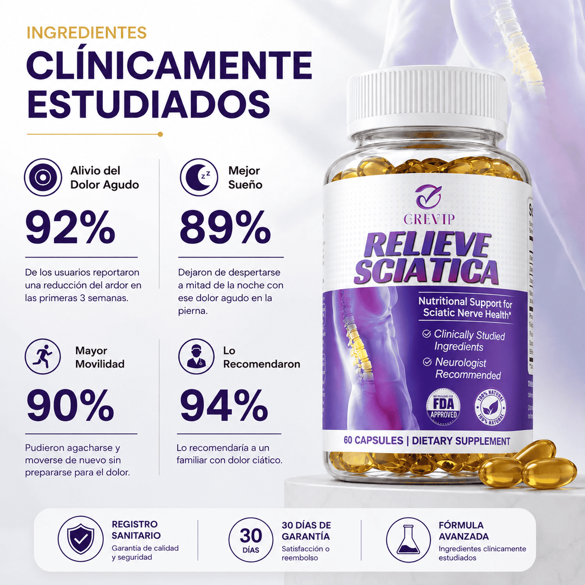 Alivio Ciático™ - Comodidad diaria para espalda baja y piernas